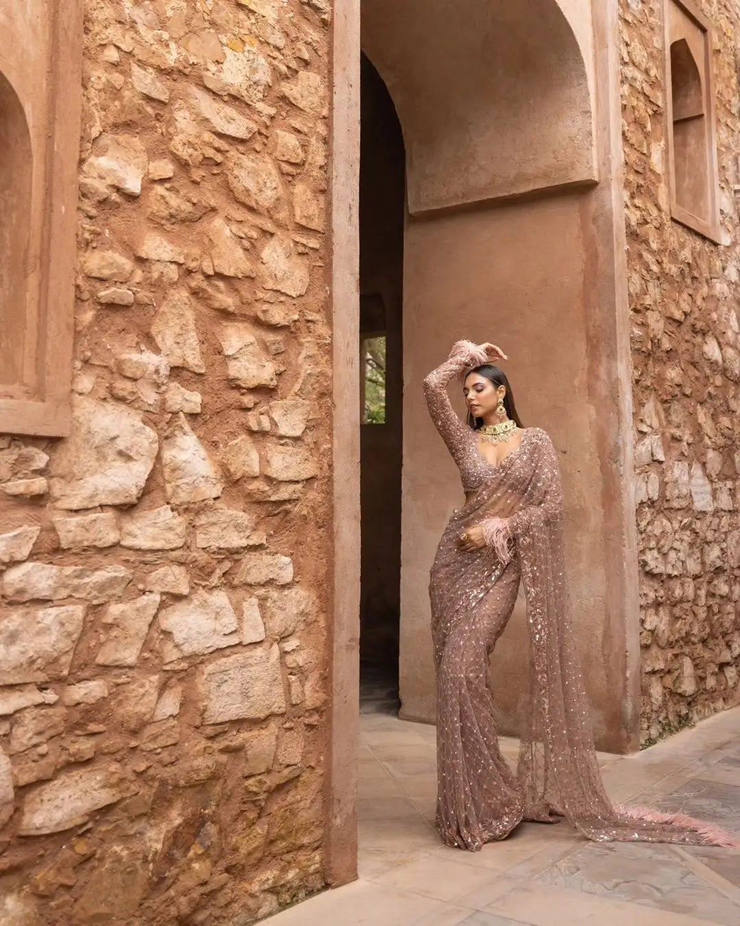 Soft Net Saree for Women
