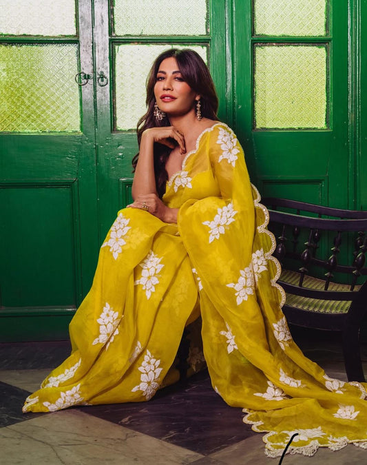 Stylish Silk Saree with Designer Thread and Sequin Work