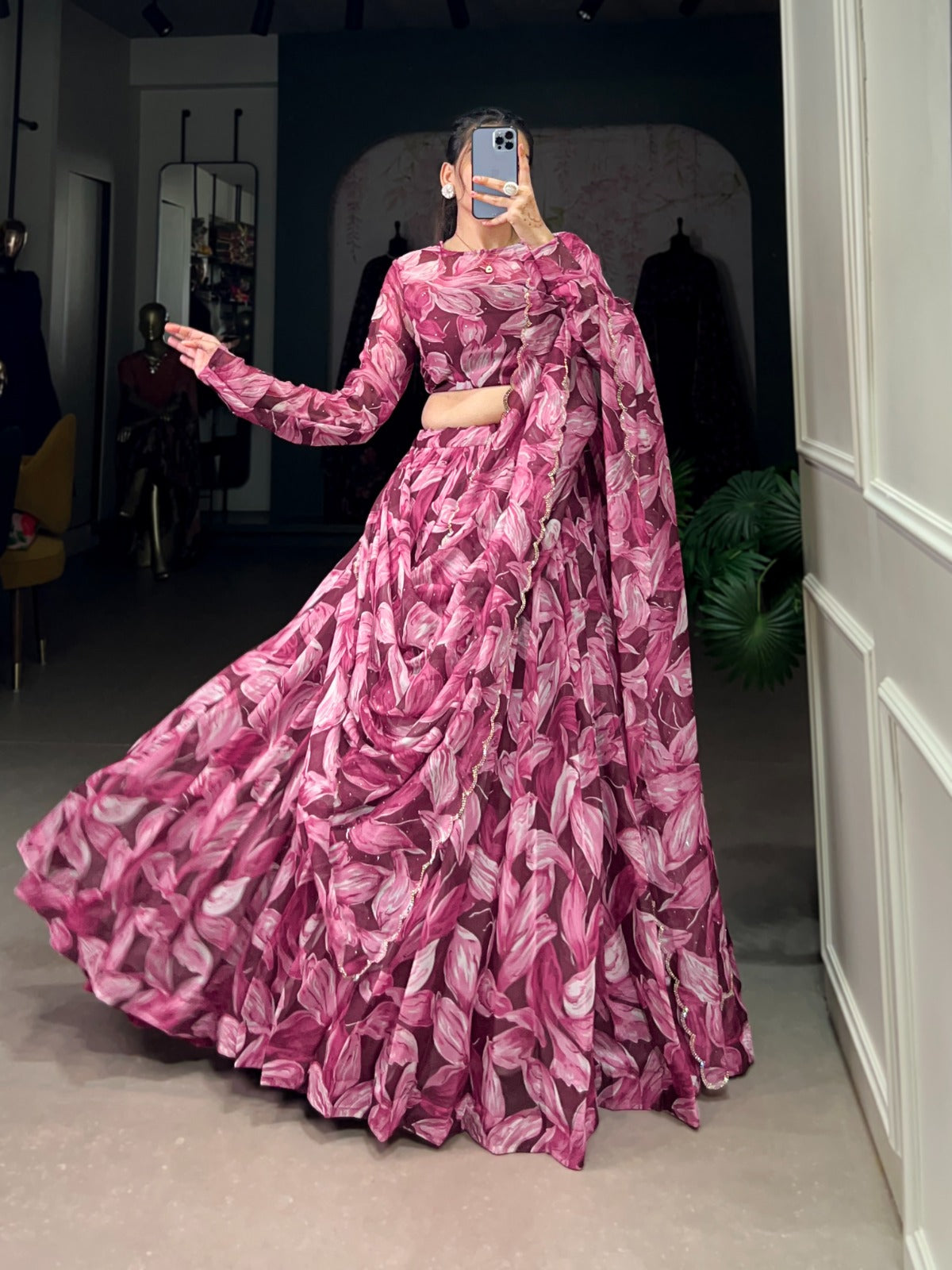 Tabby Silk Printed Lehenga Choli Set for All Occasions