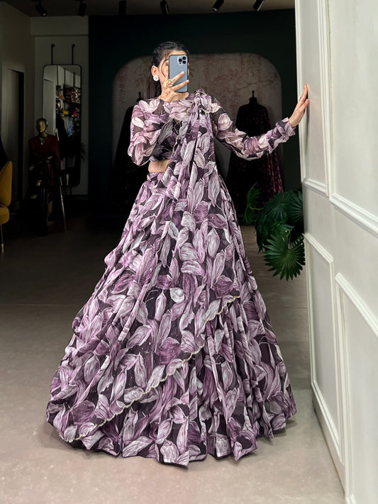 Tabby Silk Printed Lehenga Choli Set for All Occasions