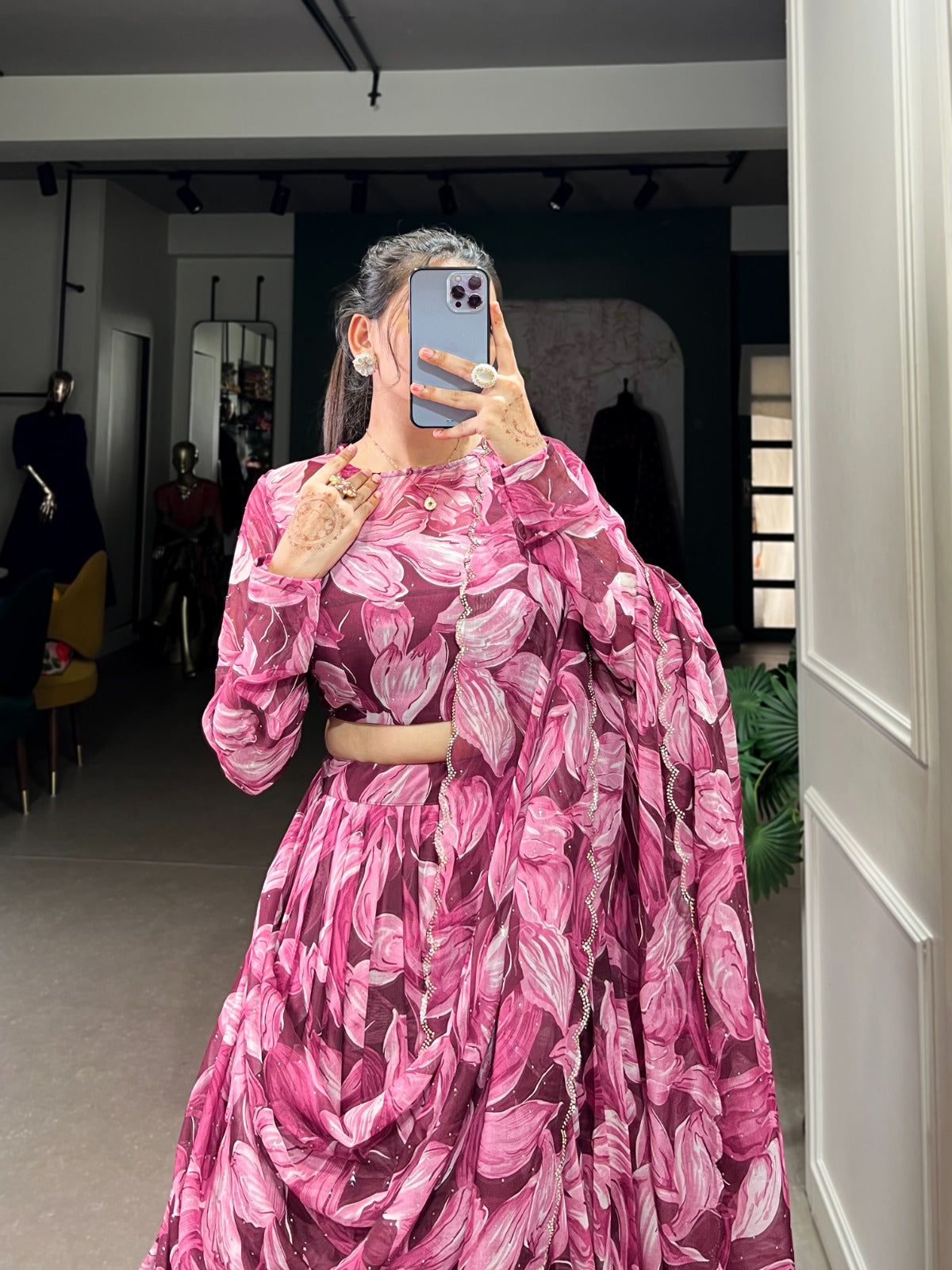 Tabby Silk Printed Lehenga Choli Set for All Occasions