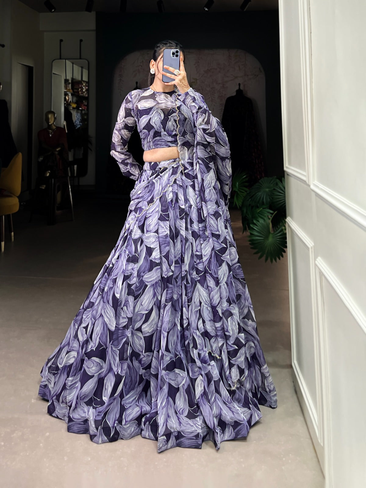 Tabby Silk Printed Lehenga Choli Set for All Occasions