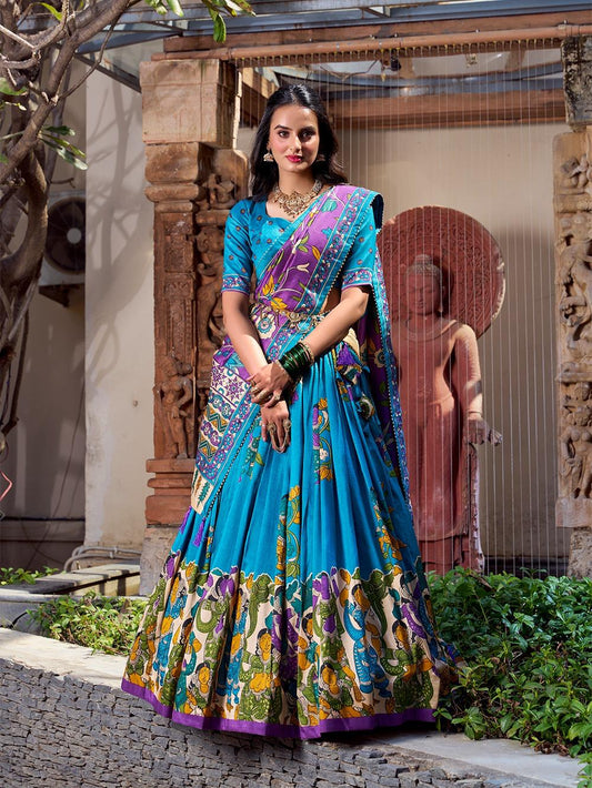 Tasar Silk Lehenga Collection for Women & Girls