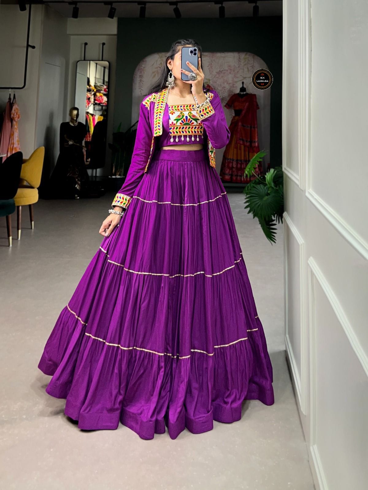Tiered Lehenga with Embroidered Jacket for Festive Looks