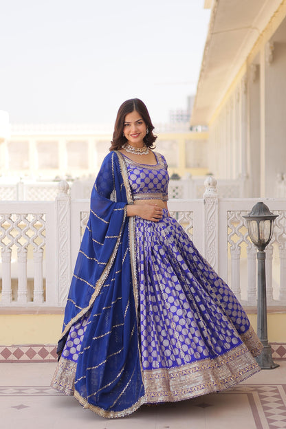 Traditional Banarasi Silk Lehenga Choli Set for Women