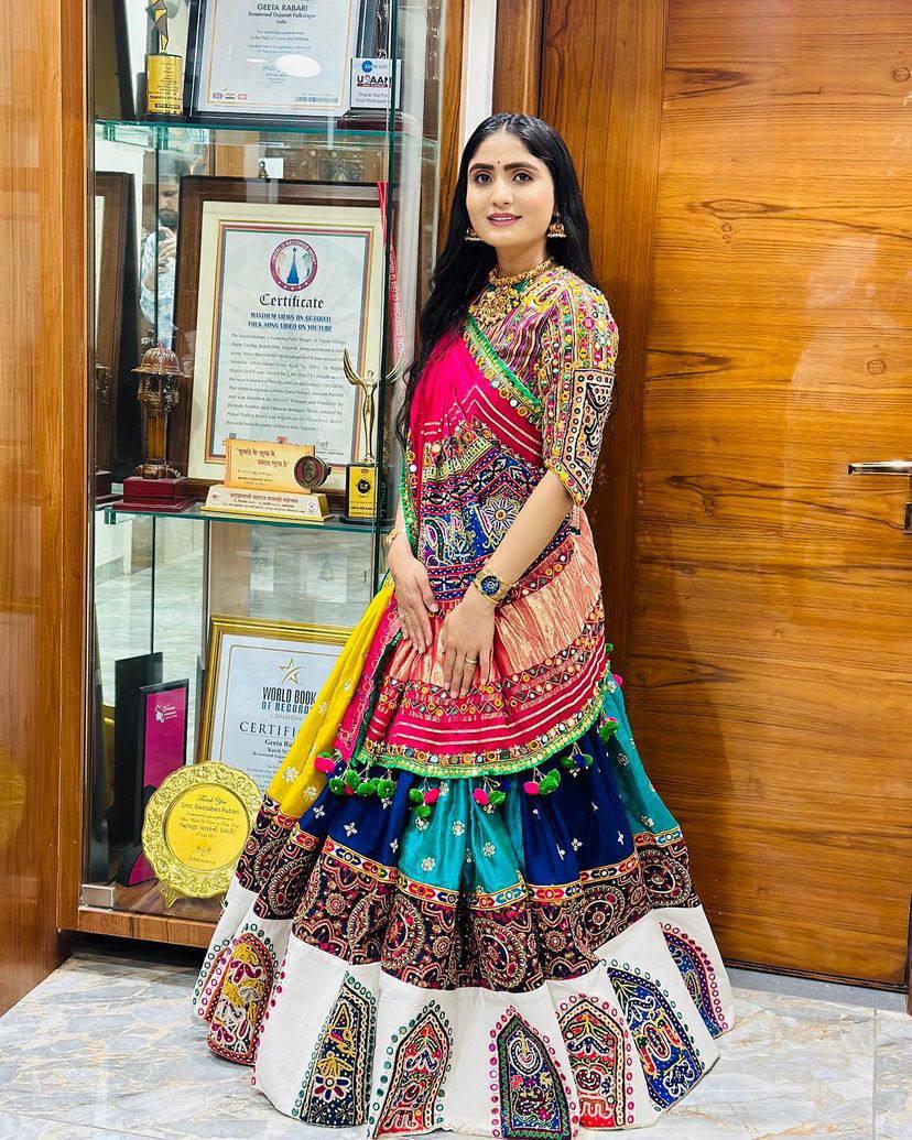 Traditional Embroidered Ghagra Choli for Festive Occasions