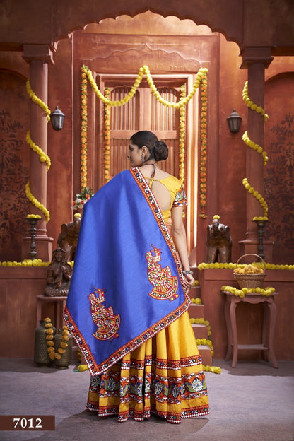 Traditional Gamthi Work Lehenga Choli Set for Festivals