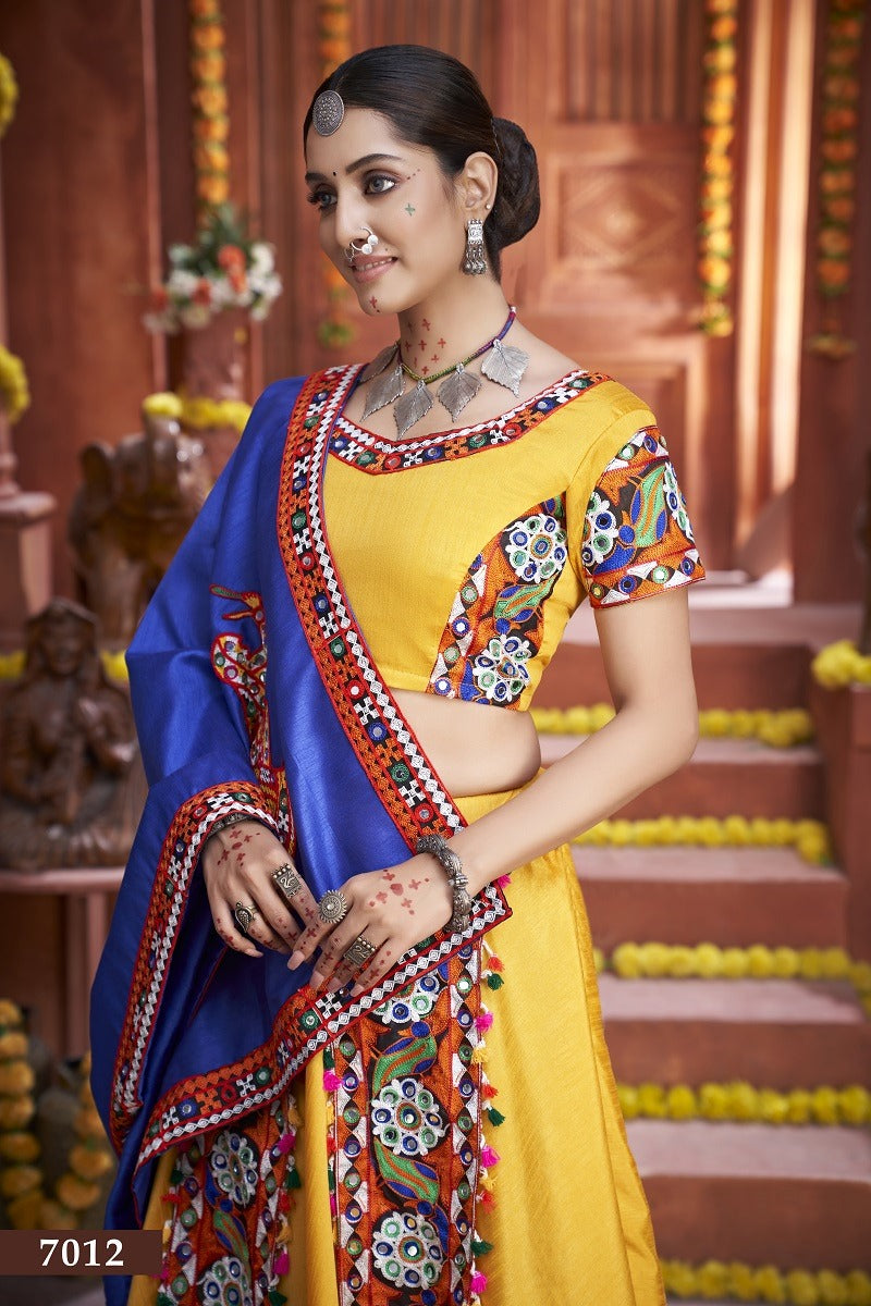 Traditional Gamthi Work Lehenga Choli Set for Festivals