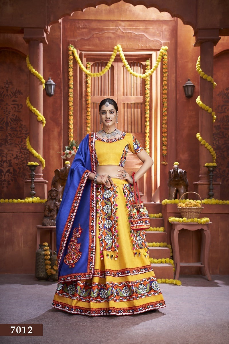 Traditional Gamthi Work Lehenga Choli Set for Festivals