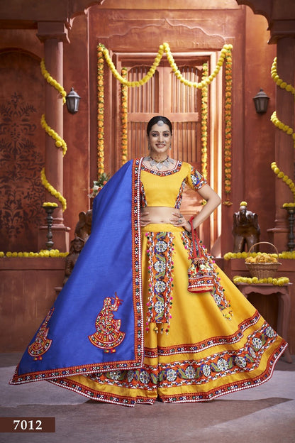 Traditional Gamthi Work Lehenga Choli Set for Festivals