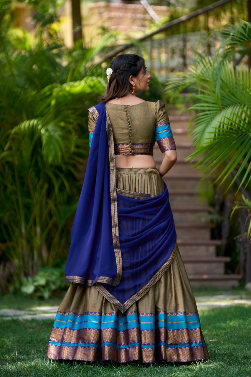Traditional Silk Lehenga Set with Dupatta for Occasions