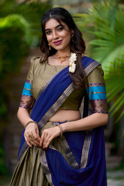 Traditional Silk Lehenga Set with Dupatta for Occasions