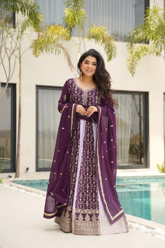 Trendy Embroidered Gown for Wedding Collection