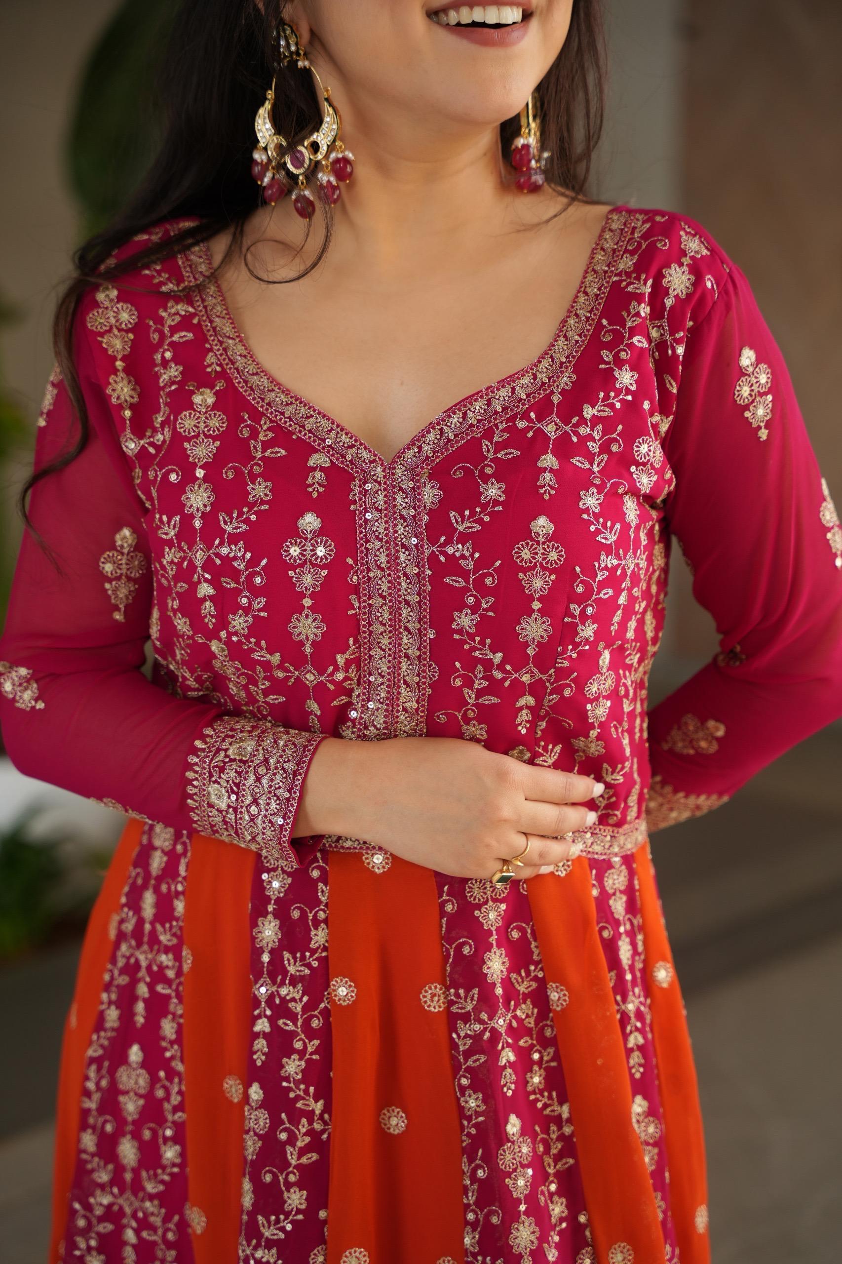 Trendy Embroidered Gown for Wedding Collection