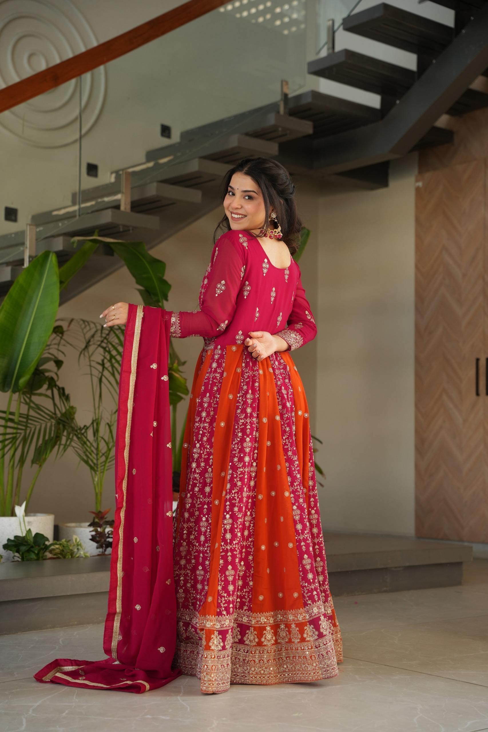 Trendy Embroidered Gown for Wedding Collection