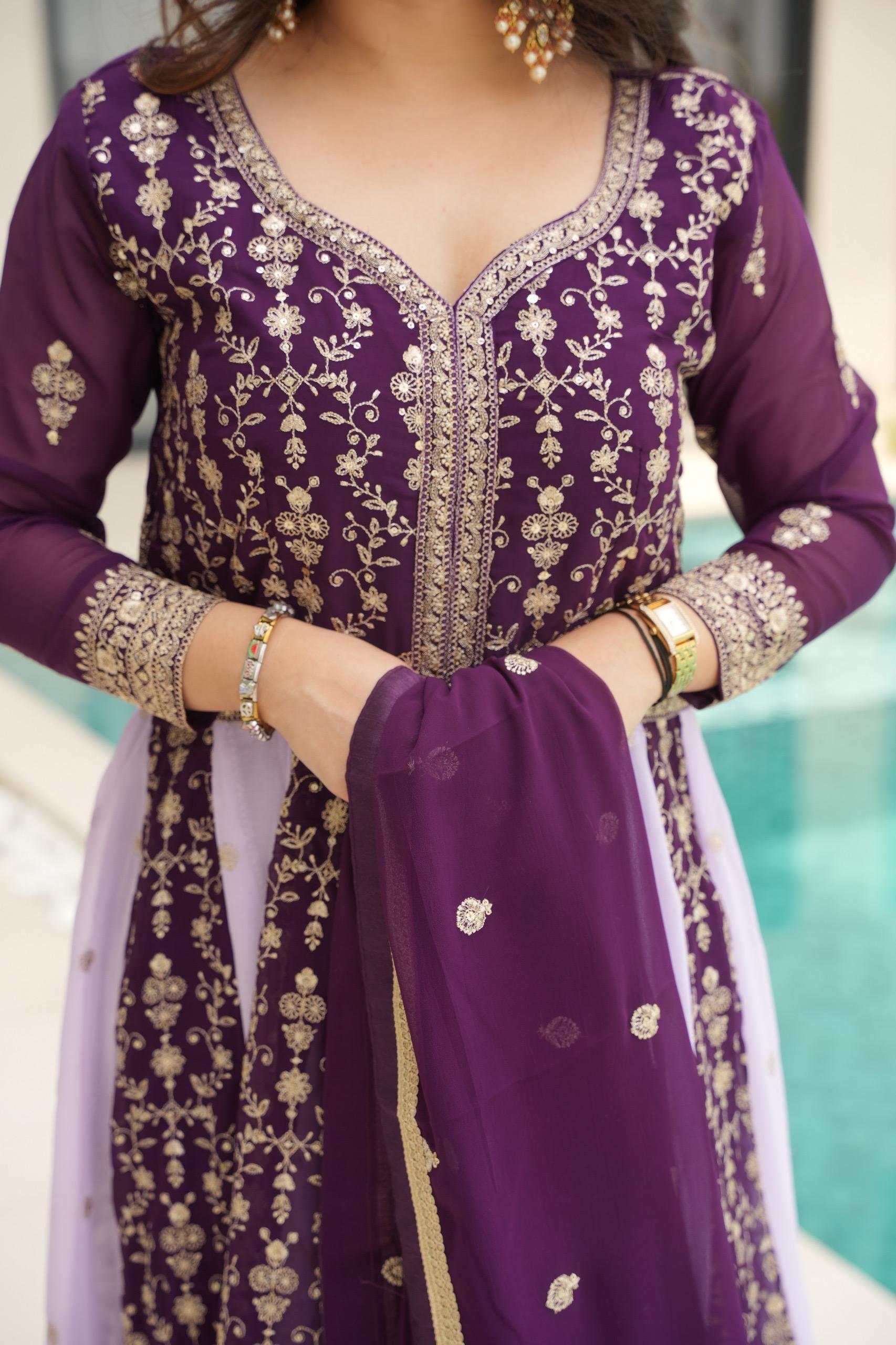 Trendy Embroidered Gown for Wedding Collection