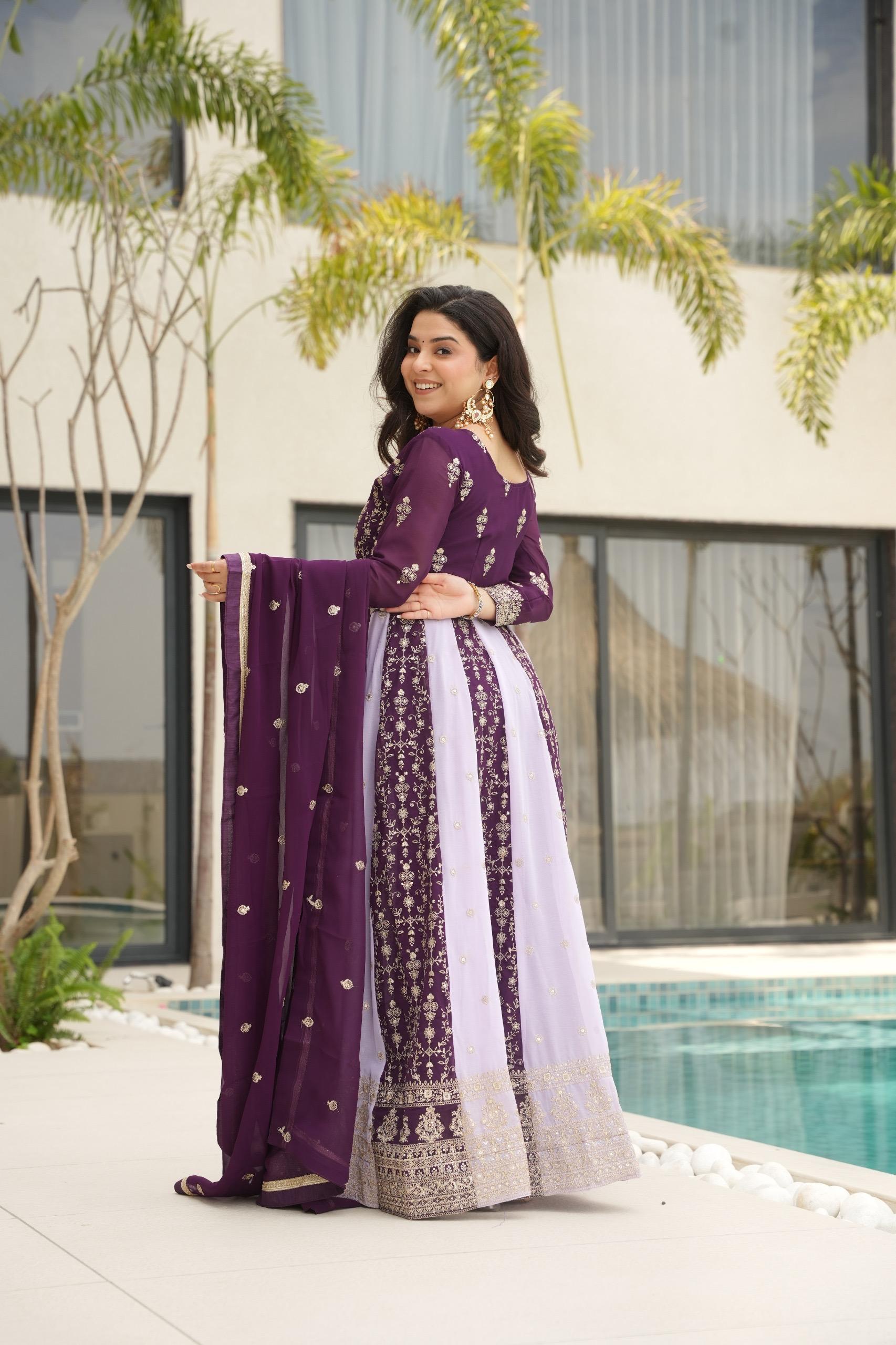 Trendy Embroidered Gown for Wedding Collection