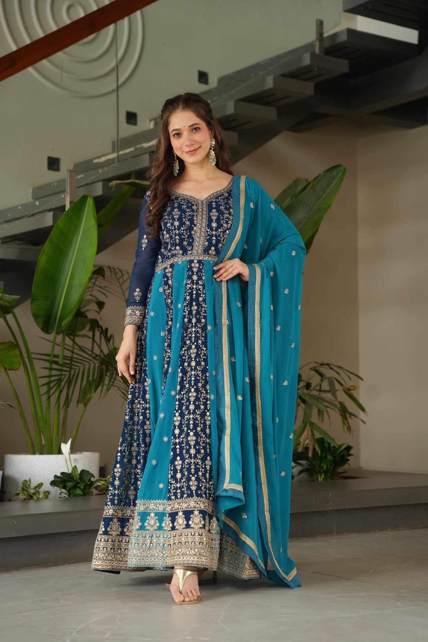 Trendy Embroidered Gown for Wedding Collection