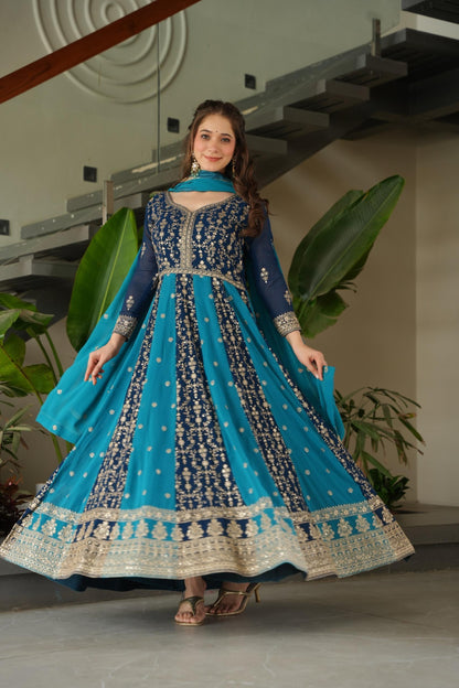Trendy Embroidered Gown for Wedding Collection