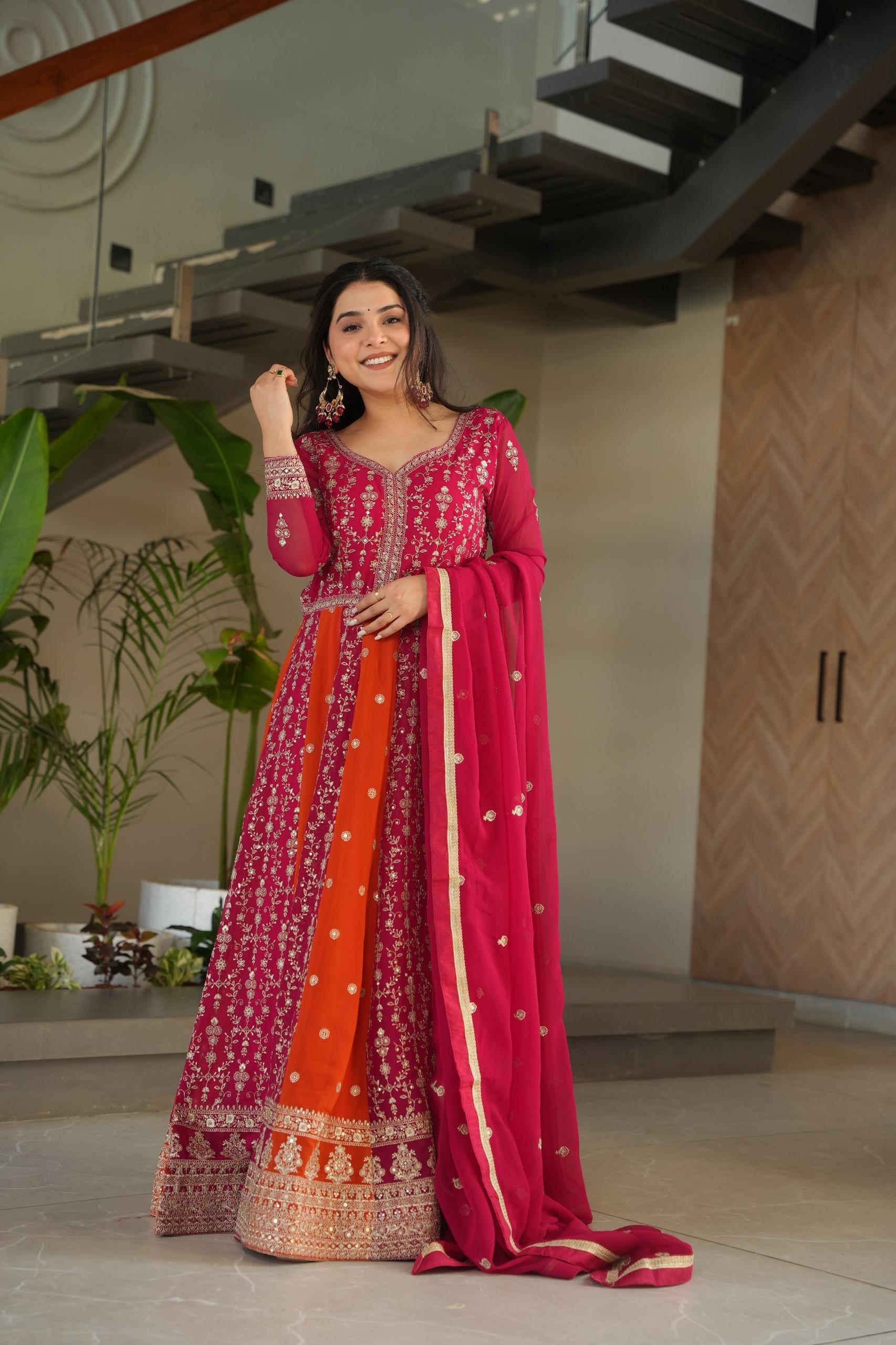 Trendy Embroidered Gown for Wedding Collection