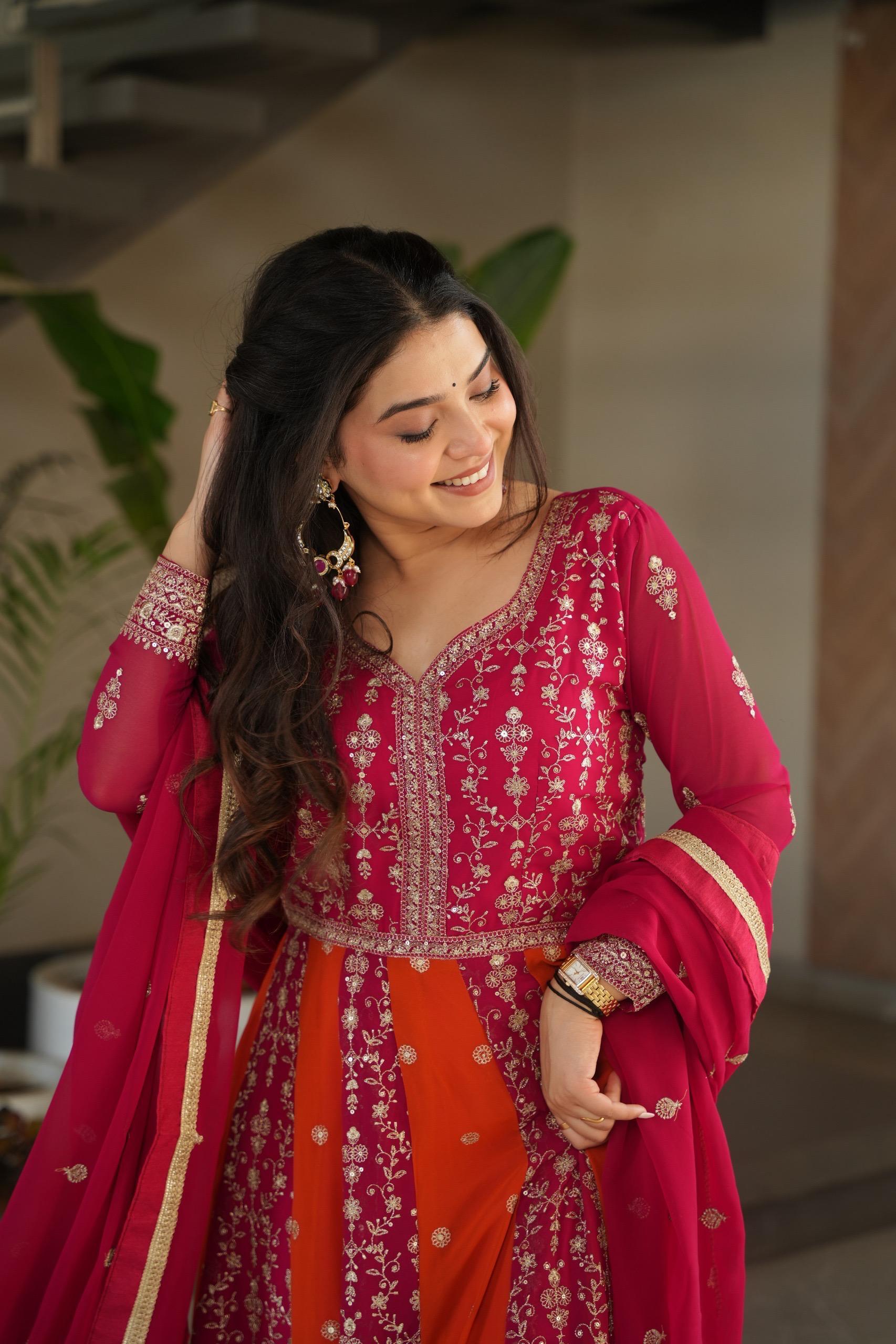 Trendy Embroidered Gown for Wedding Collection