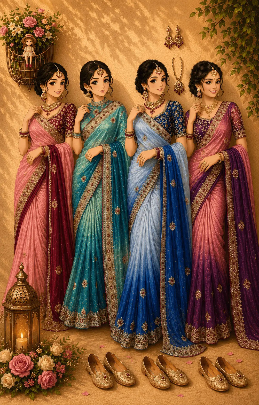 Two Tone Space Silk Saree