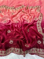 Two Tone Space Silk Saree