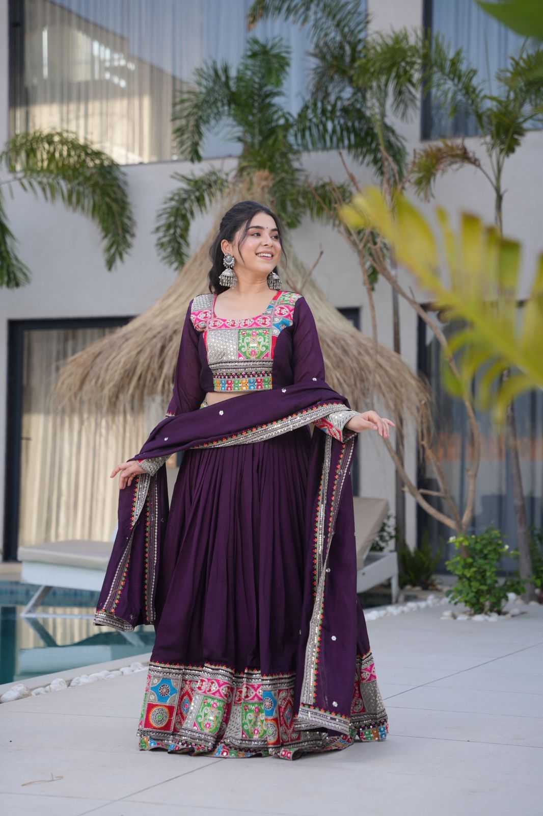 Vibrant Embroidered Lehenga Sets for Festive Celebrations