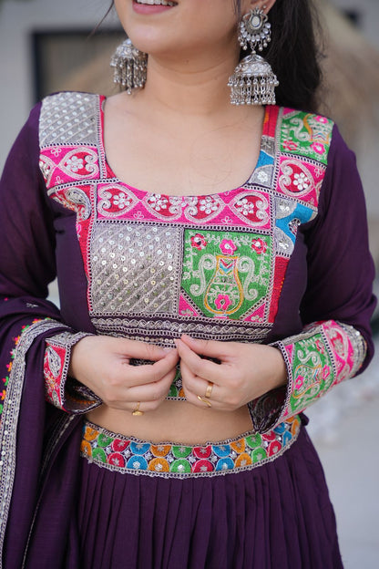 Vibrant Embroidered Lehenga Sets for Festive Celebrations