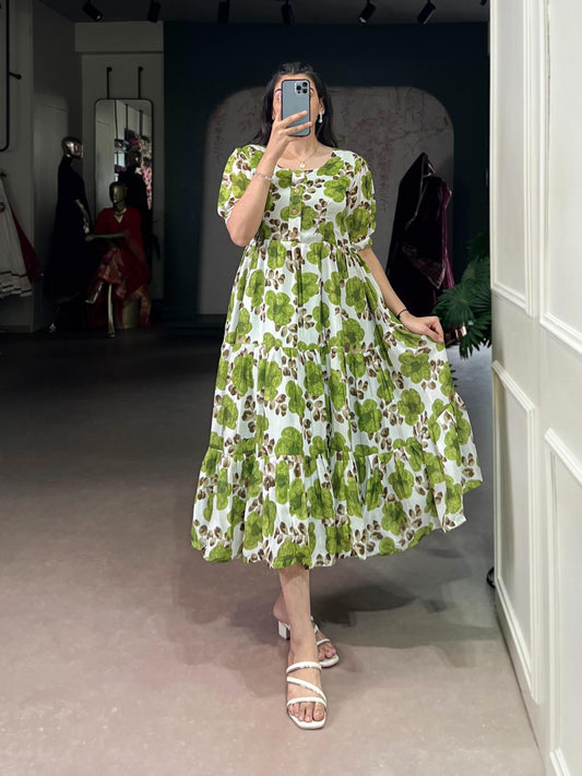 Vichritra Silk Kurti, or Frock for Girl  Summer Wear