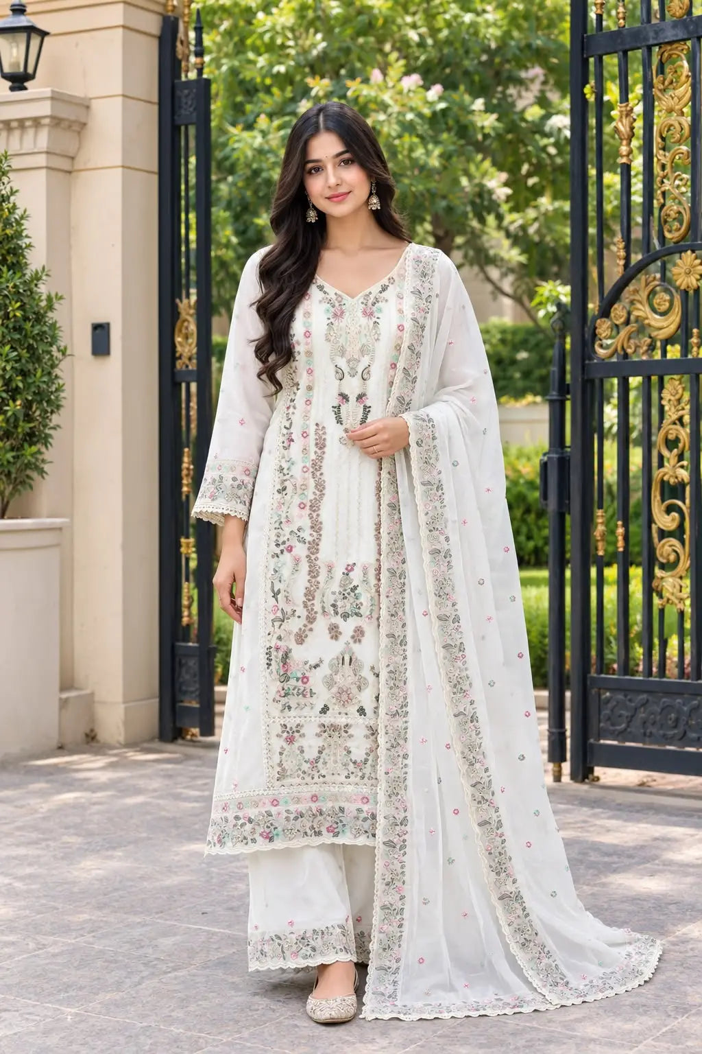 Wedding Wear Suit Plazzo Set
