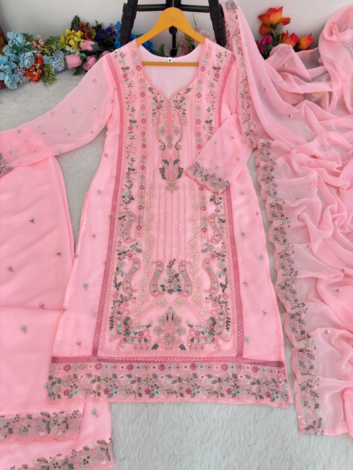 Wedding Wear Suit Plazzo Set
