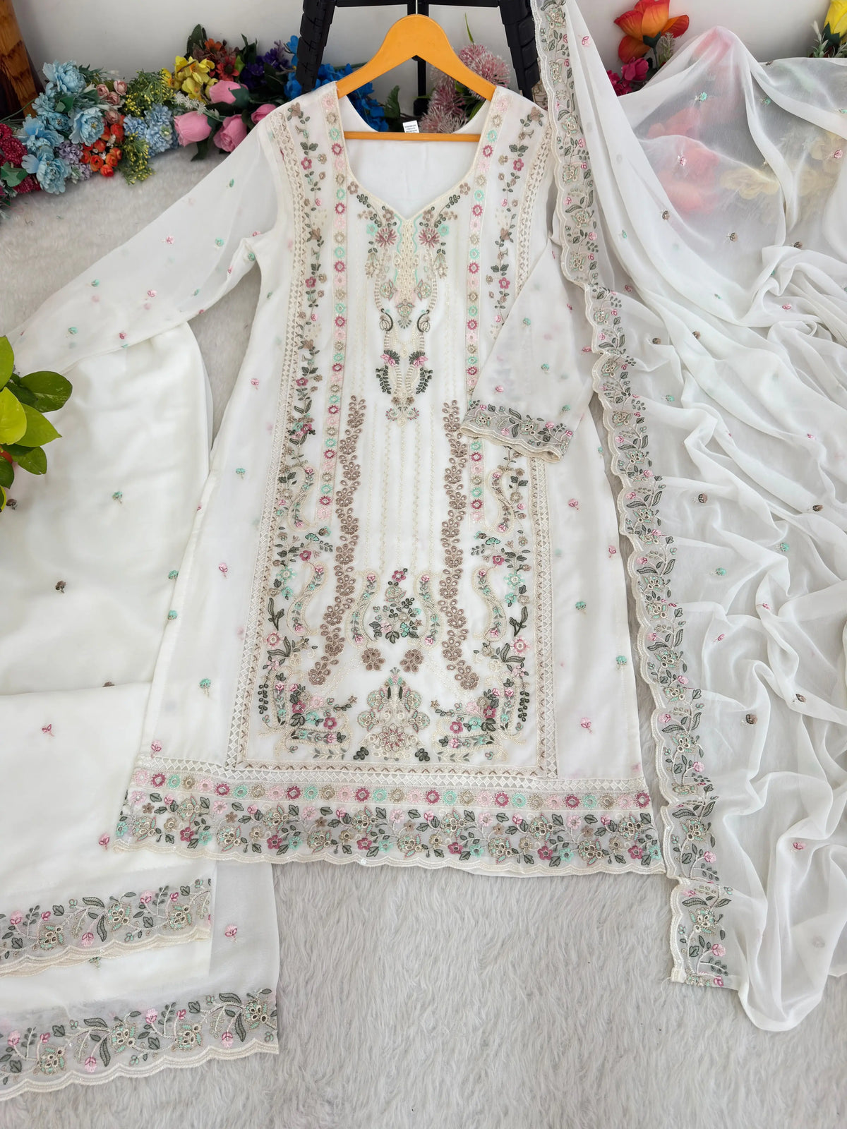 Wedding Wear Suit Plazzo Set