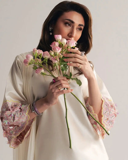 White Punjabi Suit Set for Women