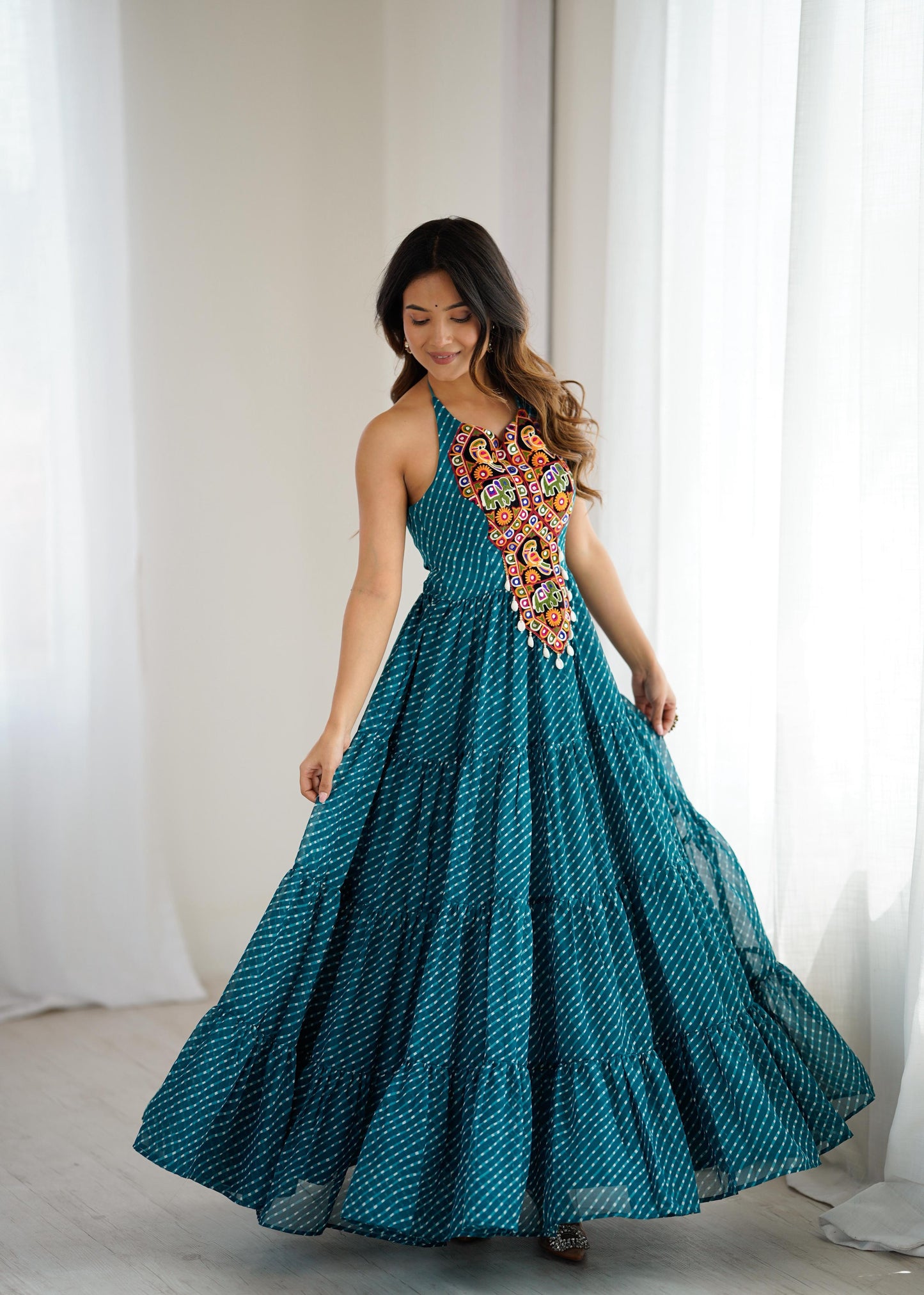 Women's Georgette Gown for Festive Wear