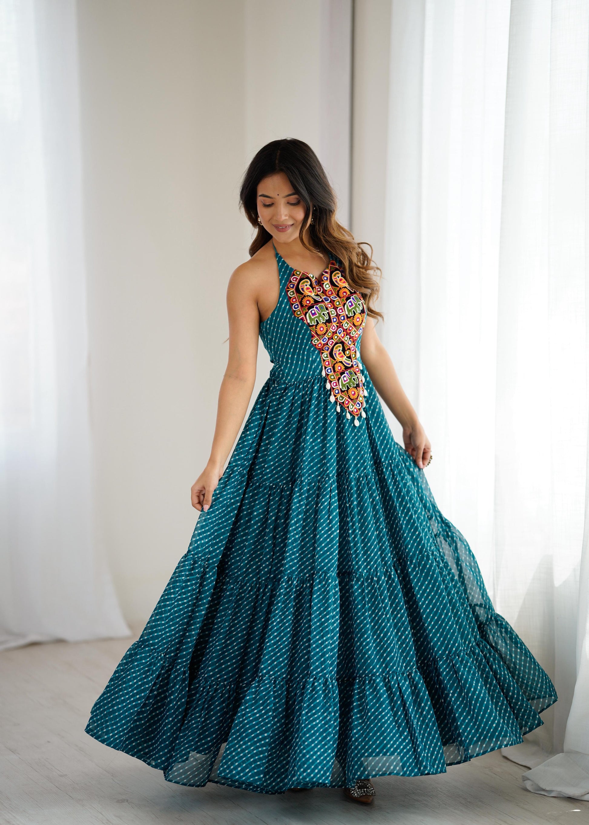 Women's Georgette Gown for Festive Wear