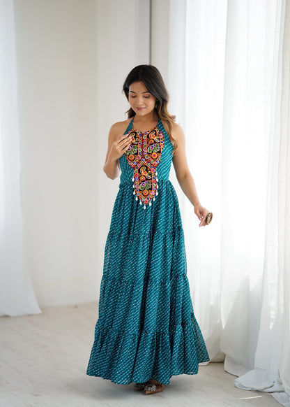 Women's Georgette Gown for Festive Wear